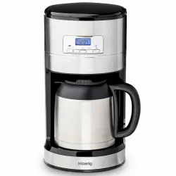 HKoenig STW26 Steward Cafetera de Goteo Programable 1.2L 1000W Acero Inoxidable