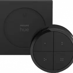 Interruptor - Philips Hue Tap, Pilas de botón, 50.000 clicks, Compatible con Android e IOS, Negro