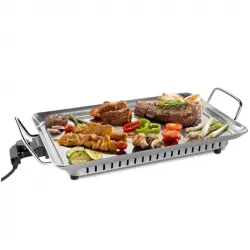 Mondial TC04 Plancha de Asar 1600W Acero Inoxidable