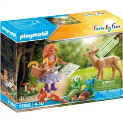 Playmobil Family Fun: Set Botánica con Animales del Bosque