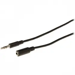 Valueline Cable de Audio Estéreo Jack 3.5mm Macho/Hembra 1m