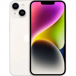 APPLE iPhone 14, Blanco estrella, 128 GB, 5G, 6.1" OLED Super Retina XDR, Chip A15 Bionic, iOS