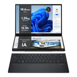 Asus - Portátil ASUS Zenbook DUO OLED UX8406MA-PZ023W Intel Core Ultra 9, 32GB, 1TB SSD, 14', W11.