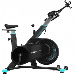 Bicicleta de spinning - Cecotec DrumFit Indoor 7000 Magno, Volante Inercia 18 Kg Delantero, Peso Máx. 120 kg, Freno magnético, Negro y Verde