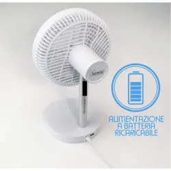 Bimar Air Sonic Vd220 - Ventilador Inteligente Con Wifi Y Aplicación, Control De Voz Alexa Y Google Home, Portátil