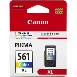Cartucho de tinta - Canon CL-561XL Tricolor (3713C001), Hasta 300 páginas, Cian, magenta, amarillo