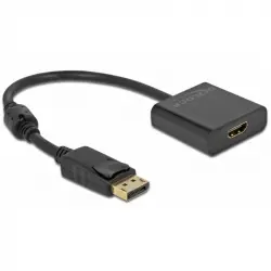 Delock 63585 Adaptador DisplayPort 1.2 a HDMI Macho/Hembra Negro