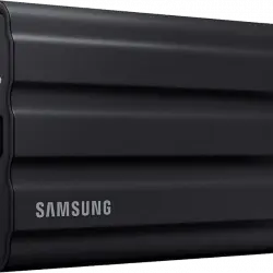 Disco duro SSD externo 2 TB - Samsung T7, USB Tipo C, SSD, Serie MU-PE1T0S Negro