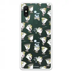 Funda Oficial Disney Chip Potts Siluetas Transparente Para Xiaomi Mi Mix 3