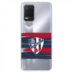 Funda Para Realme Narzo 30 5g Del Huesca Rayas Transparente - Licencia Oficial Sd Huesca