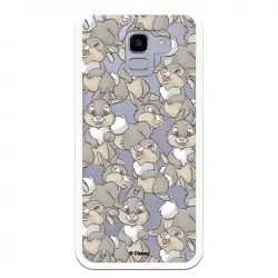 Funda Para Samsung Galaxy J6 2018 Oficial De Disney Tambor Patrones - Bambi
