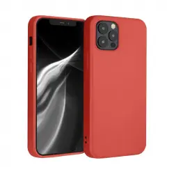 Icoveri Funda de Silicona Antigolpes Roja para iPhone 12 Pro Max