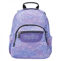 Mochila Escolar Totto Morado Cebra Tempera Morado