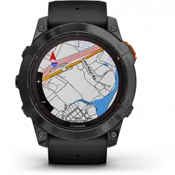 Reloj deportivo - Garmin Fénix 7X Pro, Negro, Carga Solar, 127-210 mm, 1.4", Multideporte, GPS