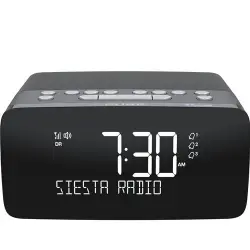 Reloj despertador Pure Siesta Charge Grafito