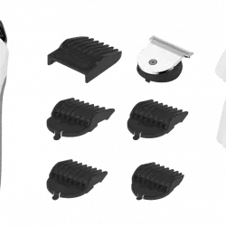 Afeitadora multifunción - Rowenta TN8961F4 Multistyle Easy, Recortadora 9 en 1, cara y cabello, 60 min, Acero Inoxidable, Blanco