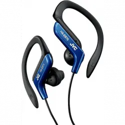 Auriculares deportivos - JVC HA-EB75, De botón, Con Cable, Jack de 3.5 mm, Azul