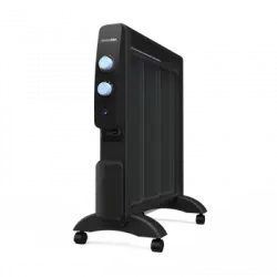 Calefactor Mica Bajo Consumo - Radiador Silencioso 1500w -color Negro - Termostato Regulable - Rápido Calenamiento - Universal Blue