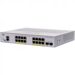Cisco CBS350-16P-E-2G-EU Switch 16 Puertos GE PoE Proveedor de Alimentación Externa 2 x SFP de 1G