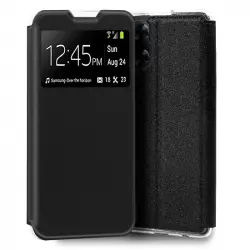Cool Funda Flip Cover Liso Negro para Oppo A57s / A77 5G / Realme Narzo 50 5G