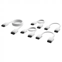 Corsair iCUE LINK Cable Kit con Conectores Rectos Blanco