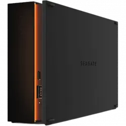 Disco duro externo 8 TB - Seagate Firecuda Gaming Hub STKK8000400, HDD, USB 3.0 Gen 1, LED RGB, Negro