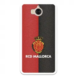 Funda Para Huawei Y6 2017 Del Mallorca Rcd Mallorca Diagonales Transparente - Licencia Oficial Rcd Mallorca