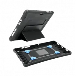 Funda tablet - Mobilis 053020, Con soporte y correa de mano, Para iPad 10.2'' (9th/8th/7th gen), Negro
