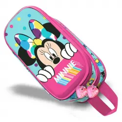 Karactermania Estuche Doble Portatodo 3D Minnie Mouse Wishful