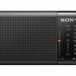 Radio portátil - Sony ICPF37, AM/FM, Salida de auriculares, 185 Horas batería, 100mW, Negro