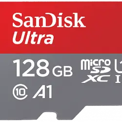 Tarjeta Micro SDXC - SanDisk Ultra, Imaging, 128 GB, 140 MB/s, UHS-I, Clase 10, A1, U1, Adaptador SD, Multicolor