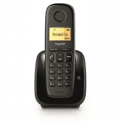 Teléfono - Gigaset A180, Pantalla 1.5", 50 contactos, Identificador llamadas, Rellamada, Negro
