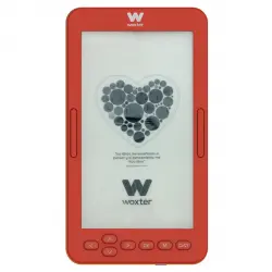 Woxter - EReader Scriba 195 S, 4GB, 4,7" E-Ink Pearl, Rojo