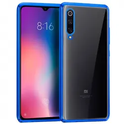 Cool Funda Borde Metalizado Azul para Xiaomi Mi 9