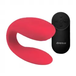 Diversual Omega Vibrador para Parejas Cereza