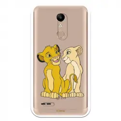 Funda Oficial Disney Simba Y Nala Transparente Para Lg K11 - El Rey León