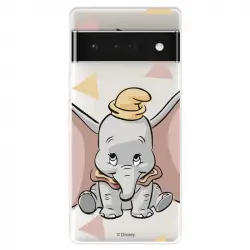 Funda Para Google Pixel 7 Pro Oficial De Disney Dumbo Silueta Transparente - Dumbo