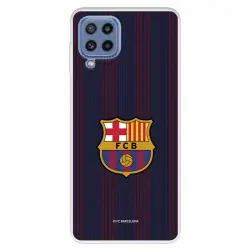 Funda Para Samsung Galaxy M32 Del Barcelona Rayas Blaugrana - Licencia Oficial Fc Barcelona