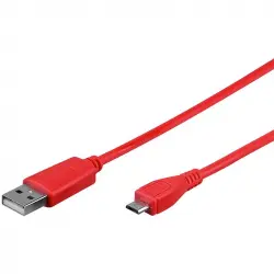 Goobay Cable USB 2.0 a Micro USB Macho/Macho 1m Rojo