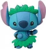 Imán 3D Disney Lilo y Stitch hawaiano 4cm