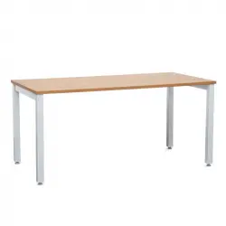 Mesa Oficina Nogal Kunna 160x80 Cm Pata Gris