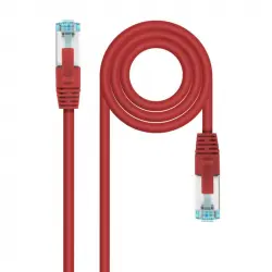 Nanocable Cable de Red RJ45 SFTP LSZH AWG26 Cat.7 25cm Rojo