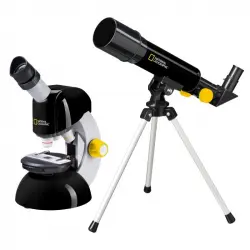 National Geographic Kit Iniciación de Telescopio + Microscopio Pack de Investigación
