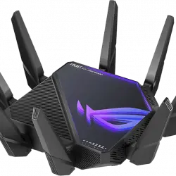 Router WiFi - ASUS GT-AXE16000, Wi-Fi 6E, 16000 Mbit/s, Nueva banda 6 GHz, Puerto WAN de 2.5 Gbps, Negro