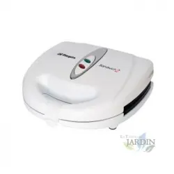 Sandwichera Blanca Orbegozo. Para 2 Sándwiches. No Corta El Sándwich. Revestimiento Antiadherente. Potencia 800w.