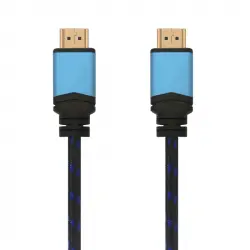 Aisens Cable HDMI 2.0 Premium 4K 60Hz 18Gbps Macho/Macho 10m Negro/Azul
