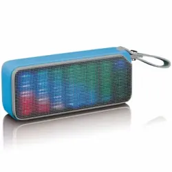 Altavoz Estéreo Con Bluetooth Y Luces Disco Bt-191 Azul Lenco
