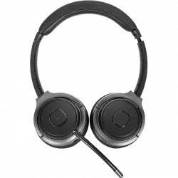 Auriculares inalámbricos - Targus AEH104GL, Bluetooth, Universal, Altavoces duales de 30 mm, Negro