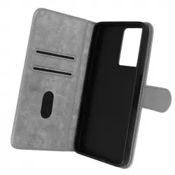 Avizar Funda Tarjetera con Soporte de Vídeo Gris para Oppo A77/Realme Narzo 50 5G