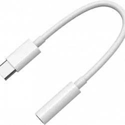 Cable - Isy IKA-1000, De USB-C a 3.5 mm jack, Universal, Blanco